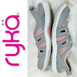 Ryka Hula Leather and Mesh Cutout Detail Sneaker 9